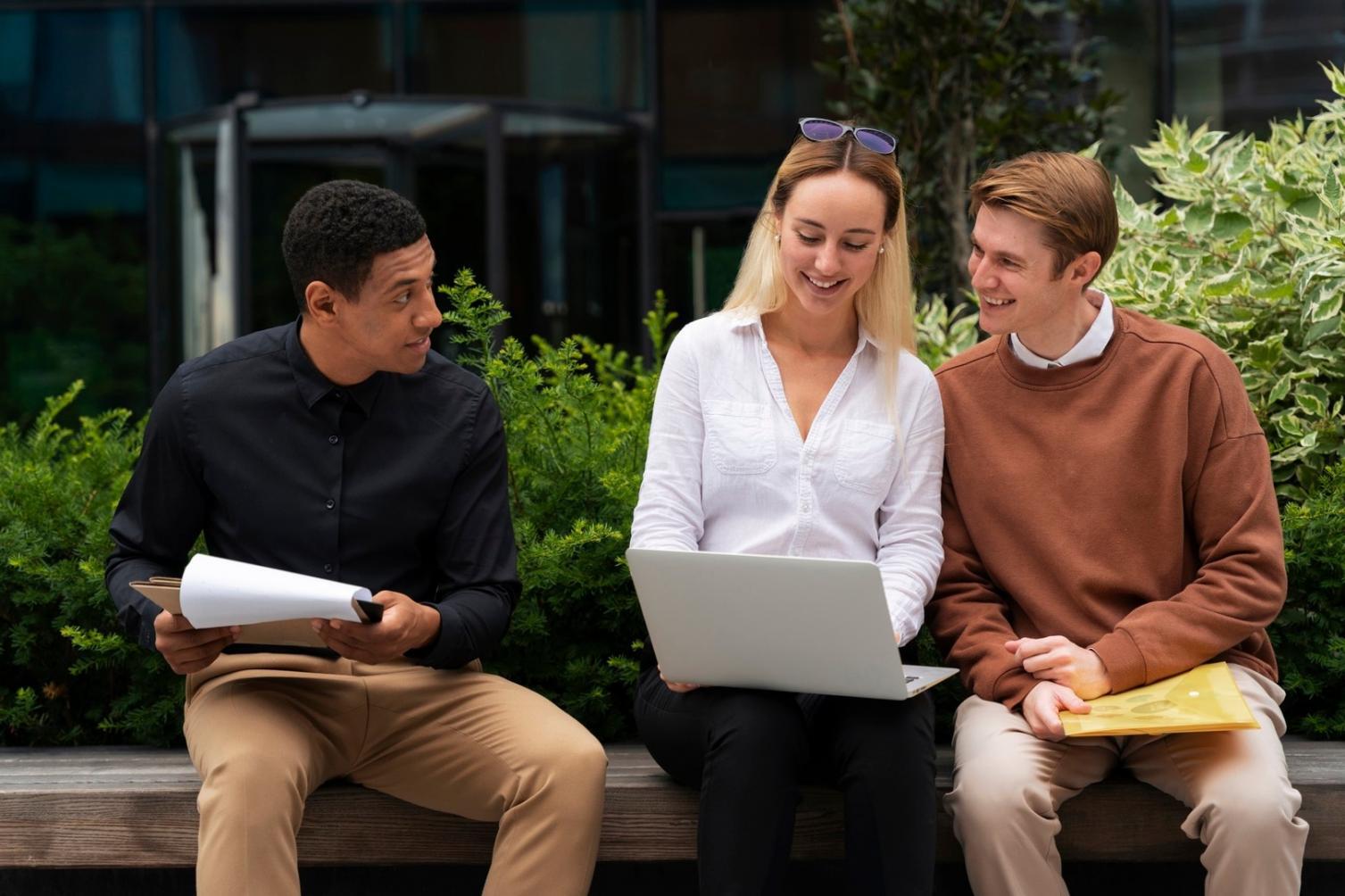 Business professional reviewing financial documents with confidence and clarity